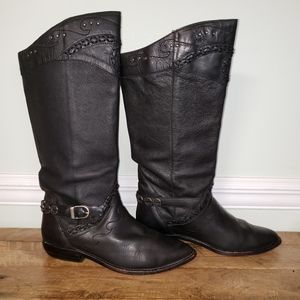 Circle S Brand Riding Boots Black 7m